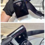 Prada Brique Saffiano Bag Black For Women, Women's Bags 8.6in/22cm 2VH069_9Z2_F0002_V_YMI