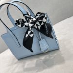 Prada Re-Edition 1995 Brushed Mini Handbag Blue For Women, Women's Bags 8.6in/22cm