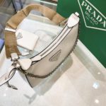 Prada Re-Edition 2005 Re-Nylon Mini Bag White For Women, Women's Bags 8.6in/22cm 