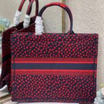 Christian Dior Large Dior Book Tote Crimson Multicolor, For Women, Women’s Handbags 16.5in/42cm CD