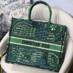 Christian Dior Large Dior Book Tote Green Multicolor, For Women, Women’s Handbags 16.5in/42cm CD
