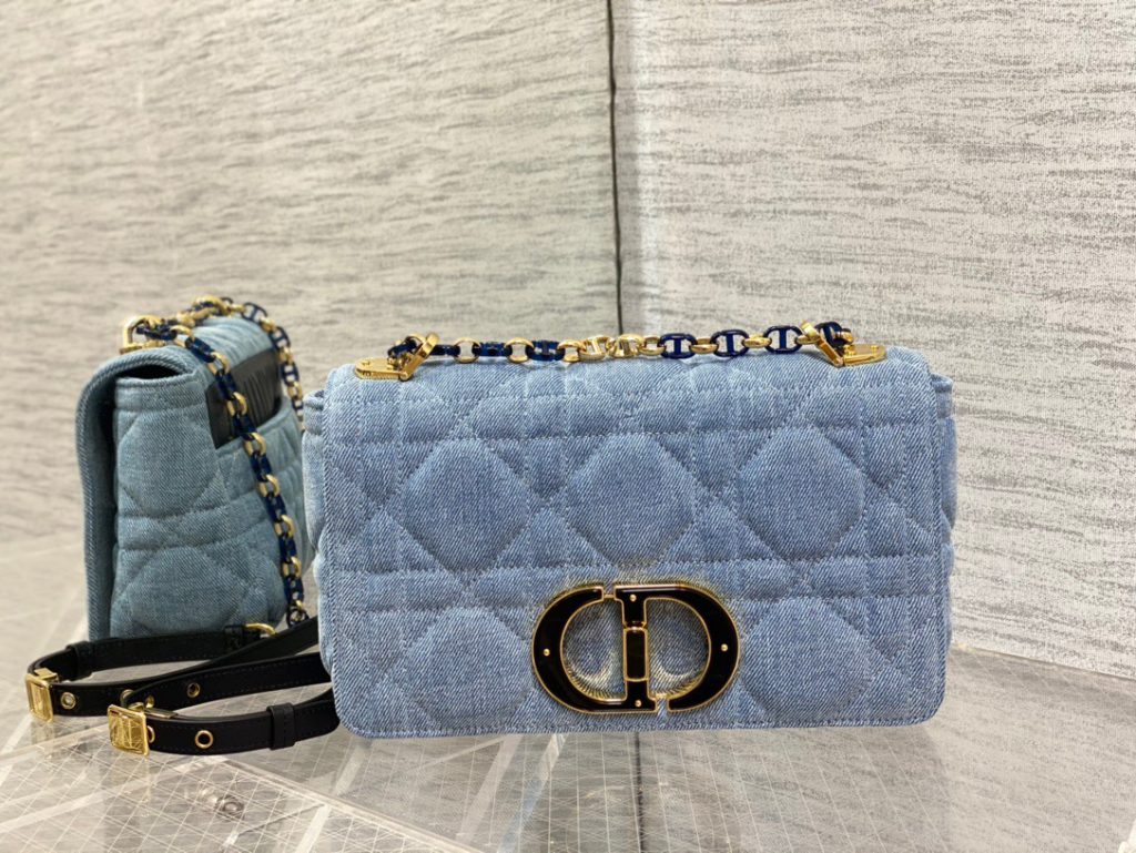 Christian Dior Medium Dior Caro Bag Blue , For Women, Women’s Handbags 25.5cm/10in CD M9242WTJF_M928