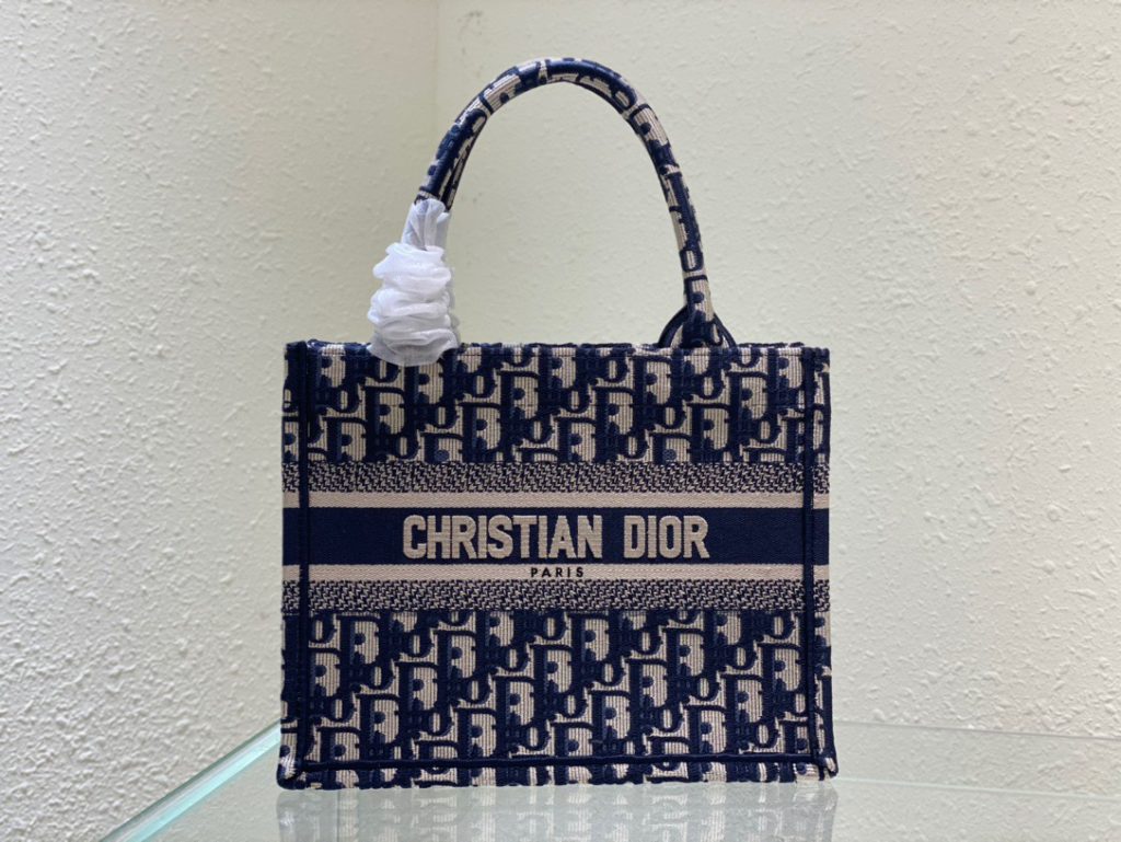 Christian Dior Small Dior Book Tote Blue, For Women, Women’s Handbags 26.5cm/10.5in CD M1265ZRIW_M928