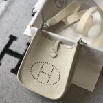 Hermes Evelyne 16 Amazone Bag Beige With Silver-Toned Hardware For Women, Women's Shoulder And Crossbody Bags 6.3in/16cm
