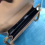 Saint Laurent Cassandra Medium Chain Bag Dark Beige For Women 8.7in/22cm YSL 