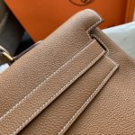 Hermes Shoulder Kelly CK37 Brown For Women Gold Color Hardware 16.5in/42cm