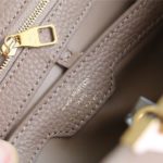 Louis Vuitton Capucines MM Taurillon Smokey Brown Green/ Creme/ Pink For Women, Women’s Bags, Shoulder And Crossbody Bags 12.4in/31.5cm LV M59516