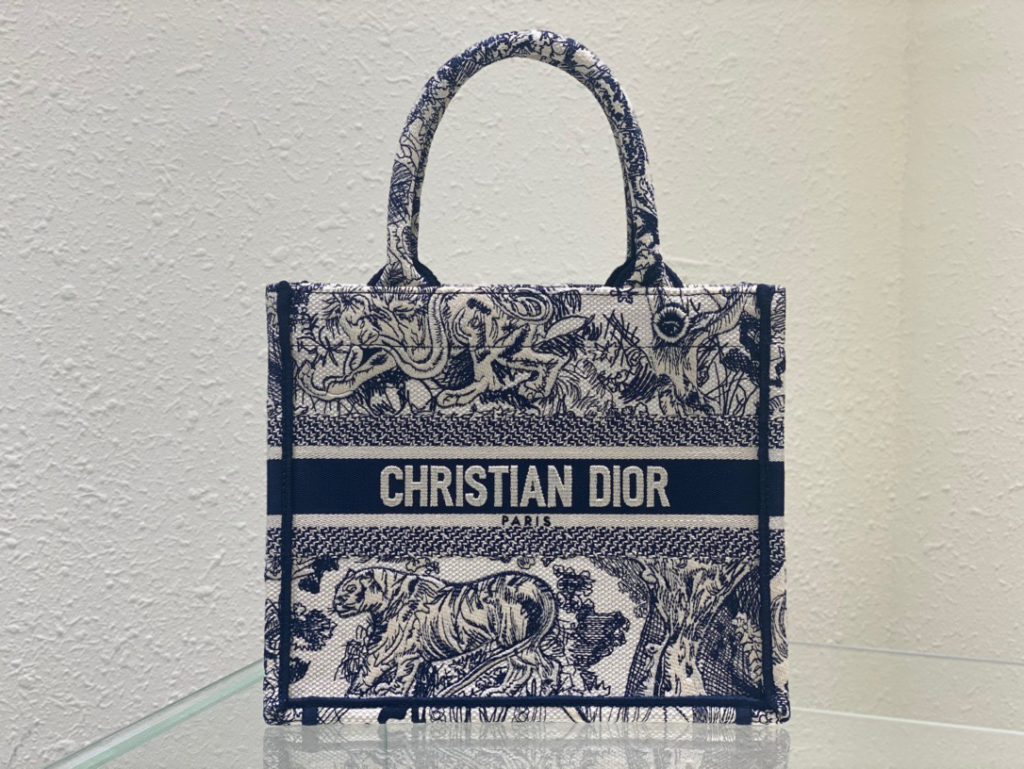 Christian Dior Small Dior Book Tote Blue, For Women, Women’s Handbags 26.5cm/10.5in CD M1265ZRGO_M928