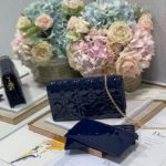 Christian Dior Lady Dior Pouch Navy, For Women, Women’s Handbags 8.5in/21.5cm CD