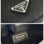Prada Saffiano Pouch Blue For Women, Women's Bags 9.8in/25cm 2VF039_2FAD_F0016_V_OOO