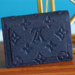 Louis Vuitton Clea Wallet Monogram Empreinte Navy Blue For Women, Women's Wallets 1.3in/11cm LV