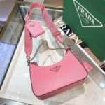 Prada Re-Edition 2005 Re-Nylon Mini Bag Pink For Women, Women's Bags 8.6in/22cm 1NE204_R064_F0E18