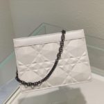 Christian Dior Caro Zipped Pouch With Chain White, For Women, Women’s Handbags 7.5in/19cm CD