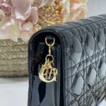 Christian Dior Lady Dior Pouch Black, For Women, Women’s Handbags 8.5in/21.5cm CD S0204OVRB_M900