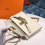 Hermes Mini Kelly Craie For Women Gold-Toned Hardware 7.5in/19cm