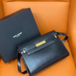 Saint Laurent Manhattan Shoulder Bag Black For Women 11.4in/29cm YSL 5792710SX0W1000