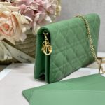 Christian Dior Lady Dior Pouch Turquoise, For Women, Women’s Handbags 8.5in/21.5cm CD