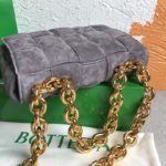 Bottega Veneta Chain Cassette Gray, For Women, Women’s Bags 10.2in/26cm