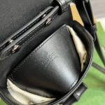 Gucci Bamboo Mini Handbag Black For Women, Women's Bags 6.2in/16cm GG