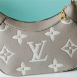 Louis Vuitton Bagatelle Monogram Empreinte Tourterelle Gray / Creme Beige For Women, Women's Handbags, Shoulder And Crossbody Bags 22cm/8.7in LV M46112