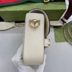 Gucci Horsebit 1955 Mini Bag White For Women, Women's Bags 8in/21cm GG 658574 18YSG 9068
