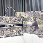 Christian Dior Large Dior Book Tote Blue Multicolor, For Women, Women’s Handbags 16.5in/42cm CD