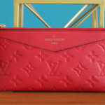 Louis Vuitton Pochette Melanie BB Monogram Empreinte Red For Women, Women's Wallets 7.9in/20cm LV