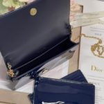 Christian Dior Lady Dior Pouch Navy, For Women, Women’s Handbags 8.5in/21.5cm CD