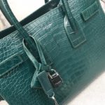 Saint Laurent Sac De Jour Small In Embossed Crocodile Green For Women 12.5in/32cm YSL 