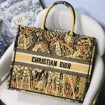 Christian Dior Large Dior Book Tote Yellow Multicolor, For Women, Women’s Handbags 16.5in/42cm CD