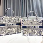 Christian Dior Large Dior Book Tote Blue Multicolor, For Women, Women’s Handbags 16.5in/42cm CD