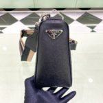 Prada Saffiano Triangle Bag Black  For Women, Women's Bags 11in/28cm 2VH155_2FAD_F0002_V_OOO