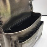 Saint Laurent Niki Medium Chain Bag In Crinkled Vintage Silver For Women 11in/28cm YSL 