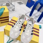 Gucci x Adidas women's Gazelle Sneaker White For Women GG 707861 UTT10 9060