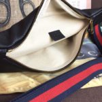 Gucci Print Waist Belt Bag Black For Women And Men 15in/39cm GG 530412