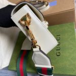 Gucci Horsebit 1955 Mini Bag White For Women, Women's Bags 8in/21cm GG 658574 18YSG 9068