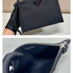 Prada Canvas Hobo Bag Black For Women, Women's Bags 25.6in/65cm 2VY005_010_F0002_V_OLO