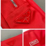 Prada Canvas Hobo Bag Red For Women, Women's Bags 25.6in/65cm