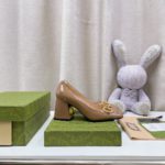 Gucci Women's Mid-Heel Ballet With Horsebit Jade Green For Women GG