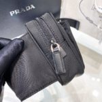 Prada Re-Nylon And Saffiano Belt Bag Black For Women, Women's Bags 8.2in/21cm 2VL977_2DMG_F0002_V_WOO