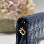 Christian Dior Lady Dior Pouch Navy, For Women, Women’s Handbags 8.5in/21.5cm CD
