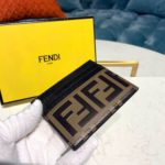Fendi Card Holder Black For Women, Women's Wallet 3.9in/10cm FF 8M0269