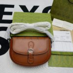 Gucci Aria Shoulder Bag Brown For Women, Women's Bags 10.2in/25cm GG