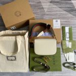 Gucci Horsebit 1955 Mini Bag White For Women, Women's Bags 8in/21cm GG 658574 18YSG 9068