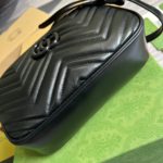 Gucci Marmont Matelasse Shoulder Bag Black For Women, Women's Bags 9.5in/24cm GG