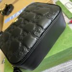 Gucci Matelasse Shoulder Bag Black For Women, Women's Bags 8.5in/22cm GG 702234 UM8HG 1046