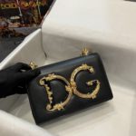 Dolce & Gabbana Nappa DG Girls Shoulder Bag Black For Women 8.3in/21cm DG  BB6498AZ80180999