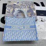 Christian Dior Large Dior Book Tote Blue, For Women, Women’s Handbags 16.5in/42cm CD