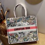 Christian Dior Large Dior Book Tote Red Multicolor, For Women, Women’s Handbags 16.5in/42cm CD