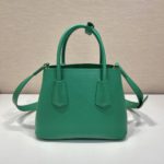 Prada Saffiano Mini Bag Green For Women, Women's Bags 9.8in/25cm 1BG443_2A4A_F0458_V_XOO